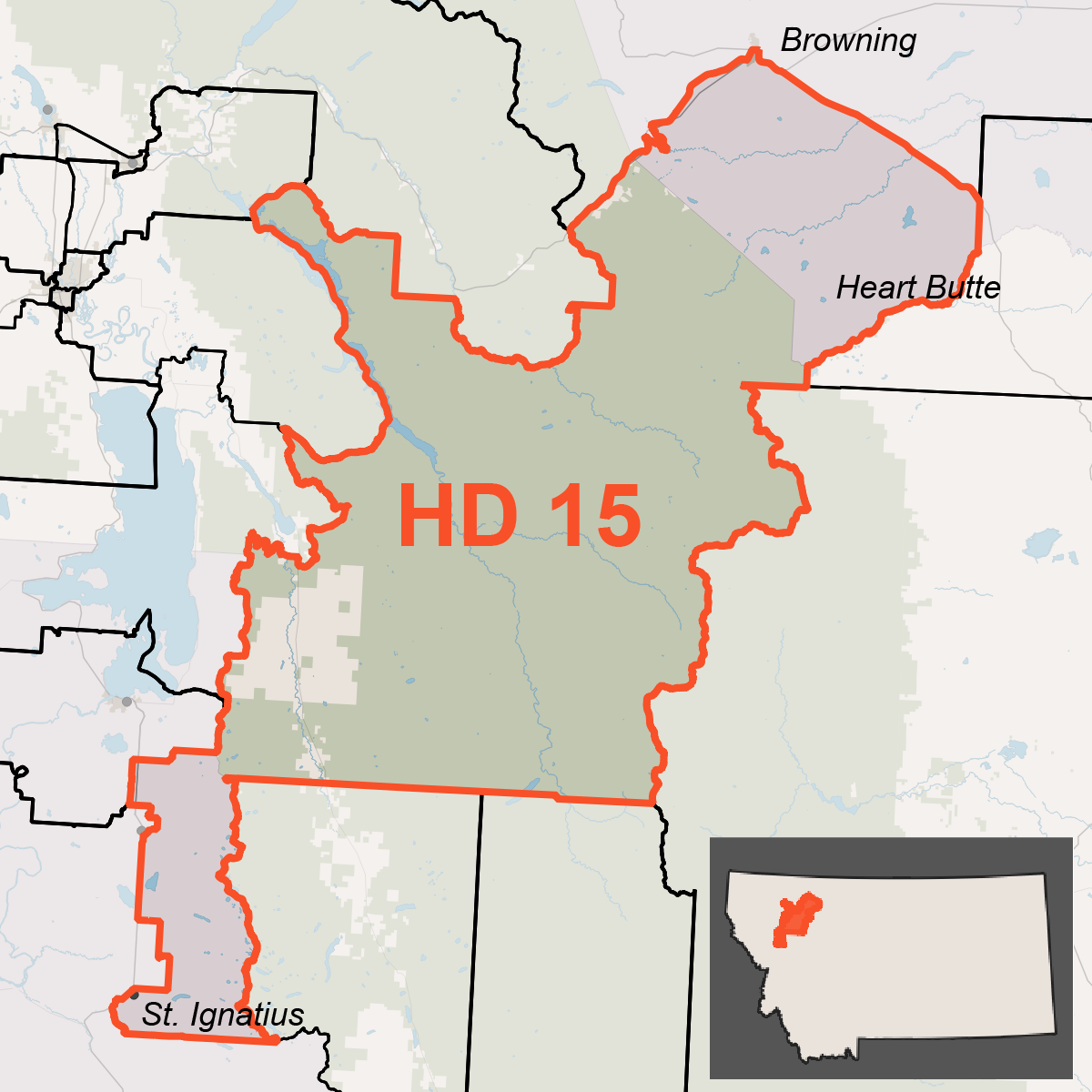 Map of House District 15