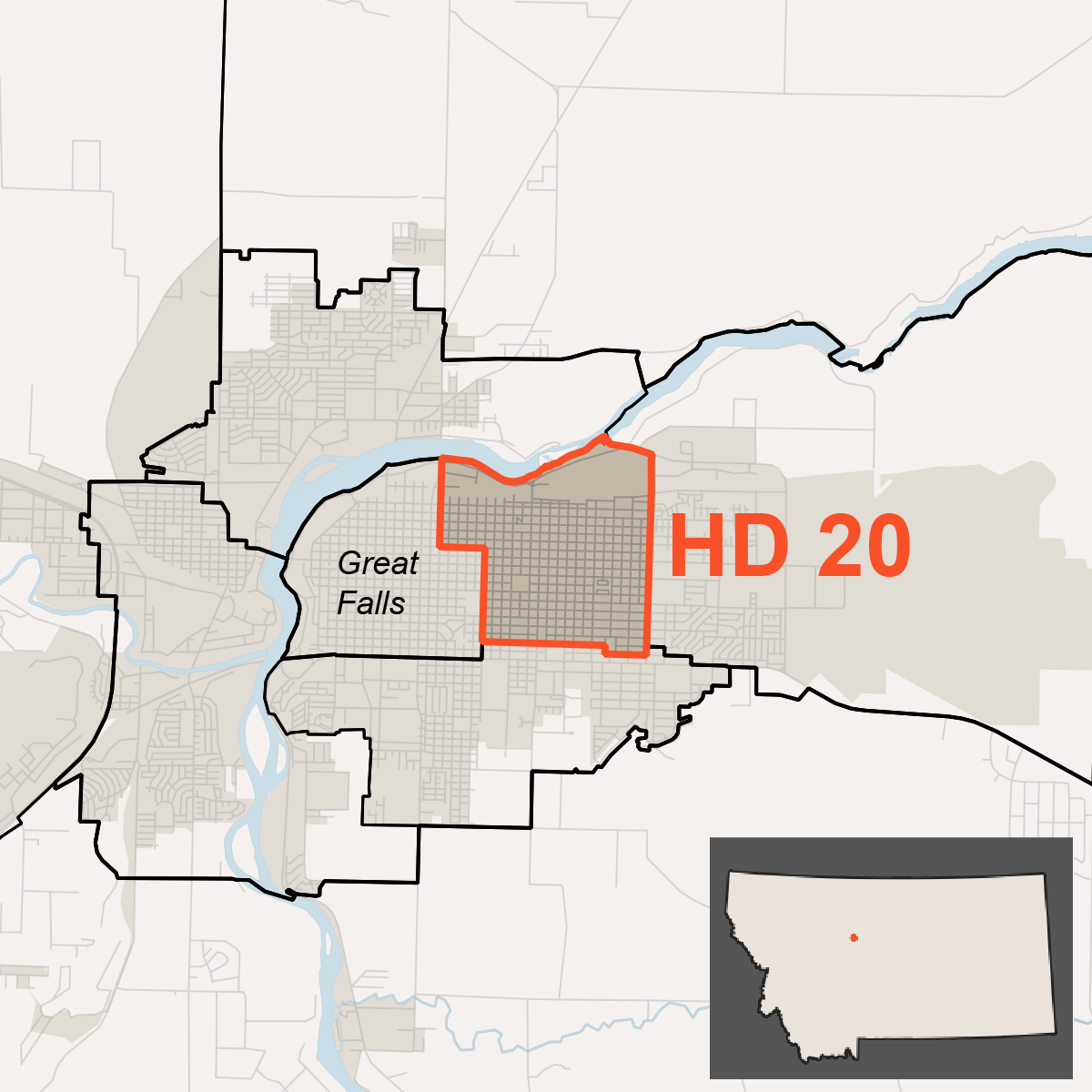 Map of House District 20