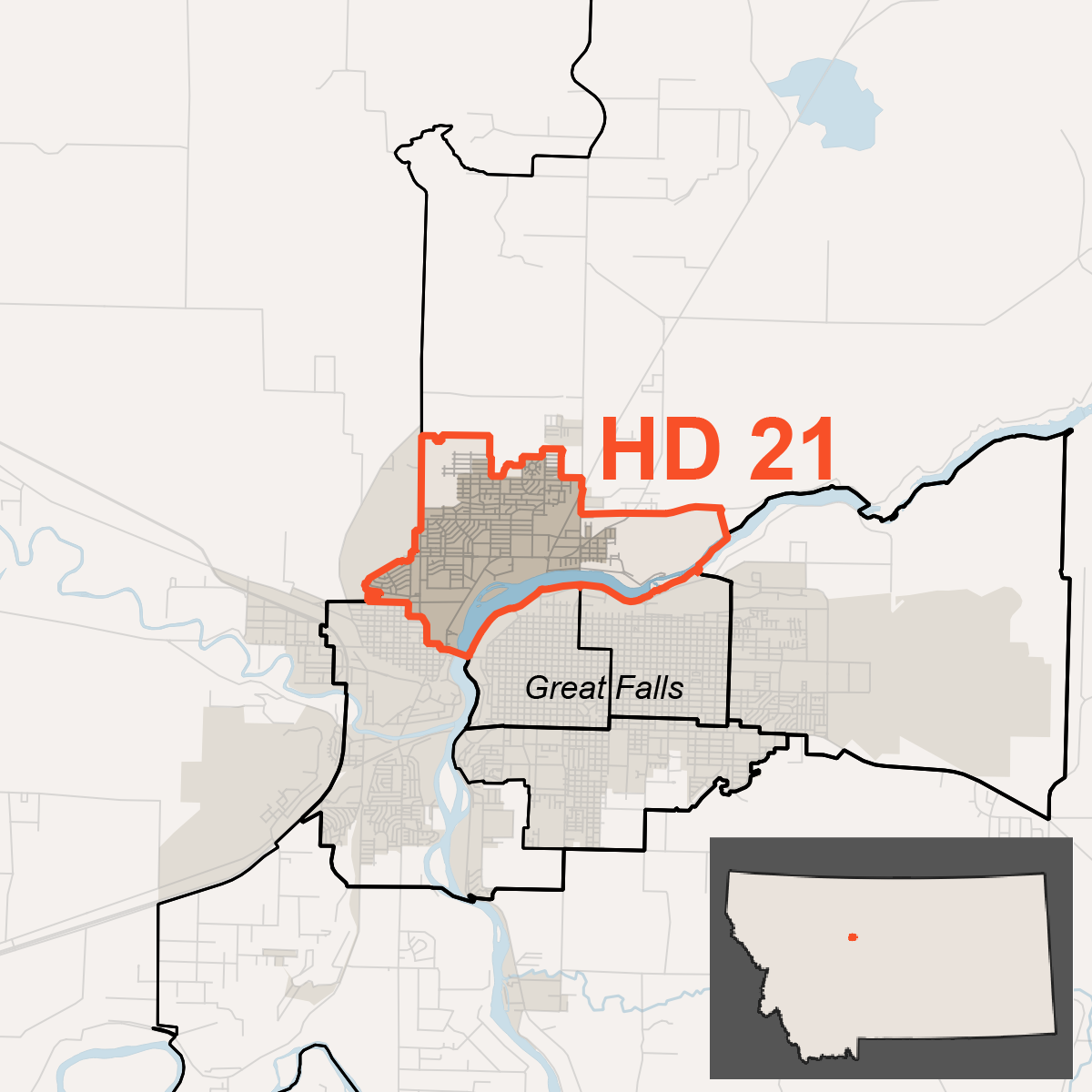 Map of House District 21