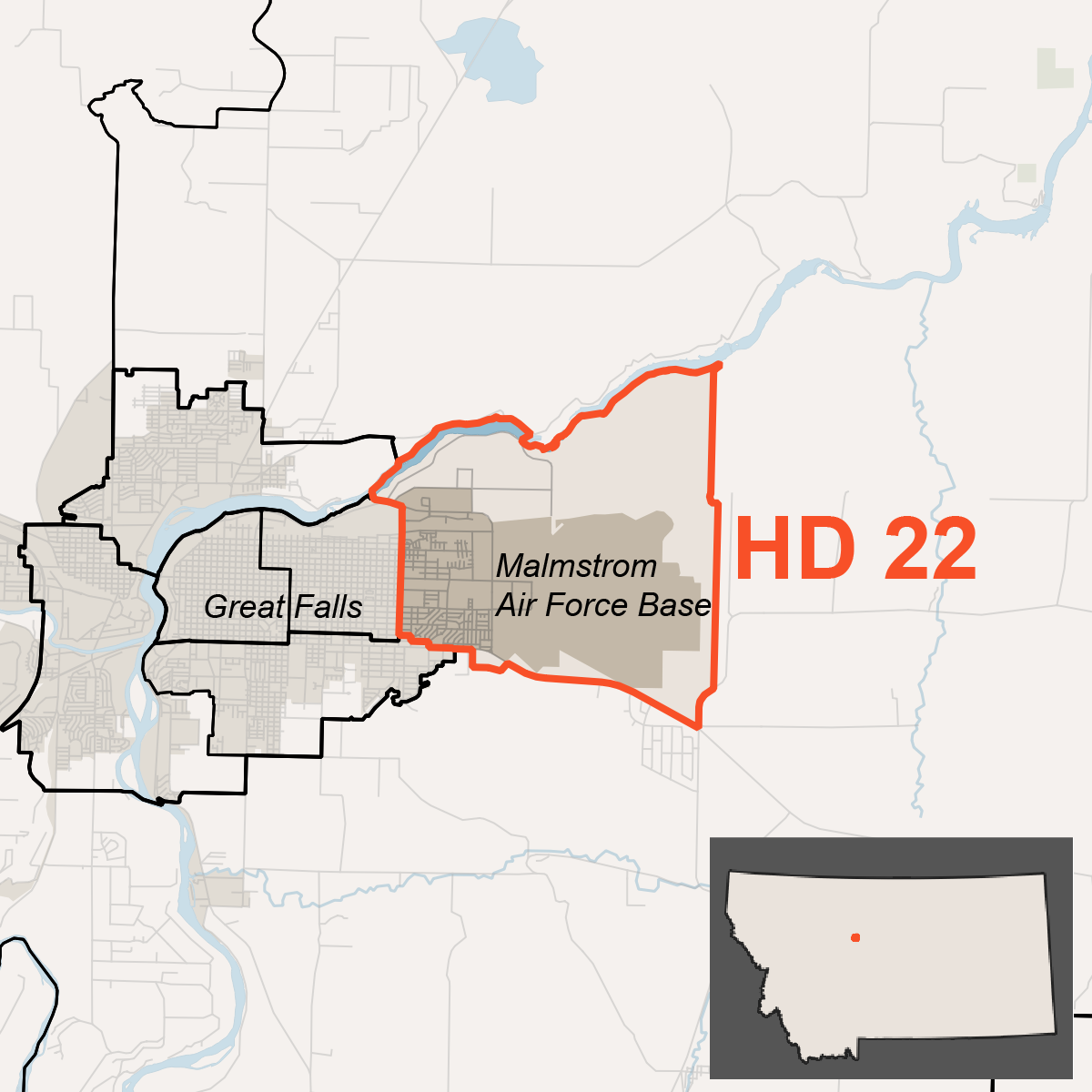 Map of HD 22