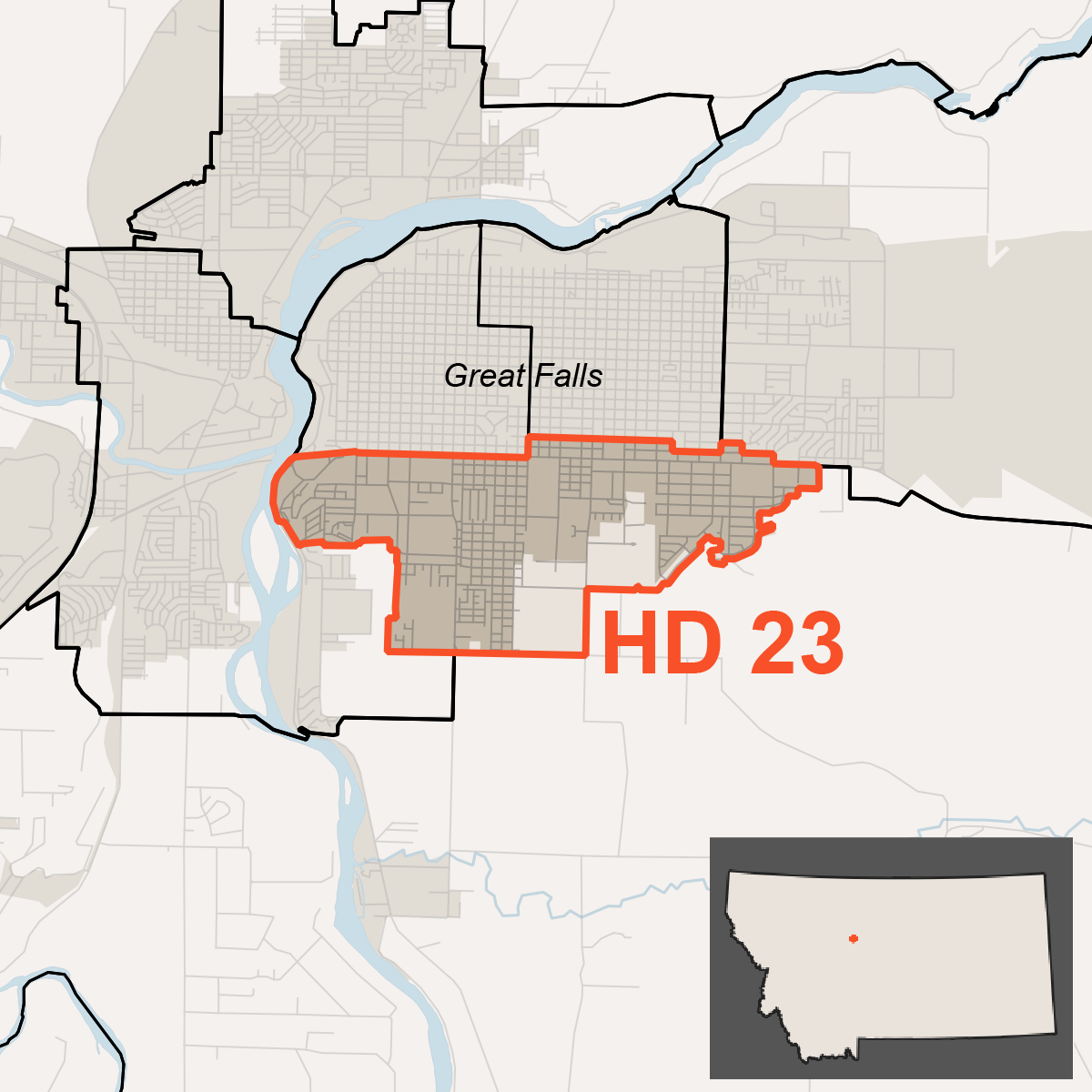 Map of House District 23