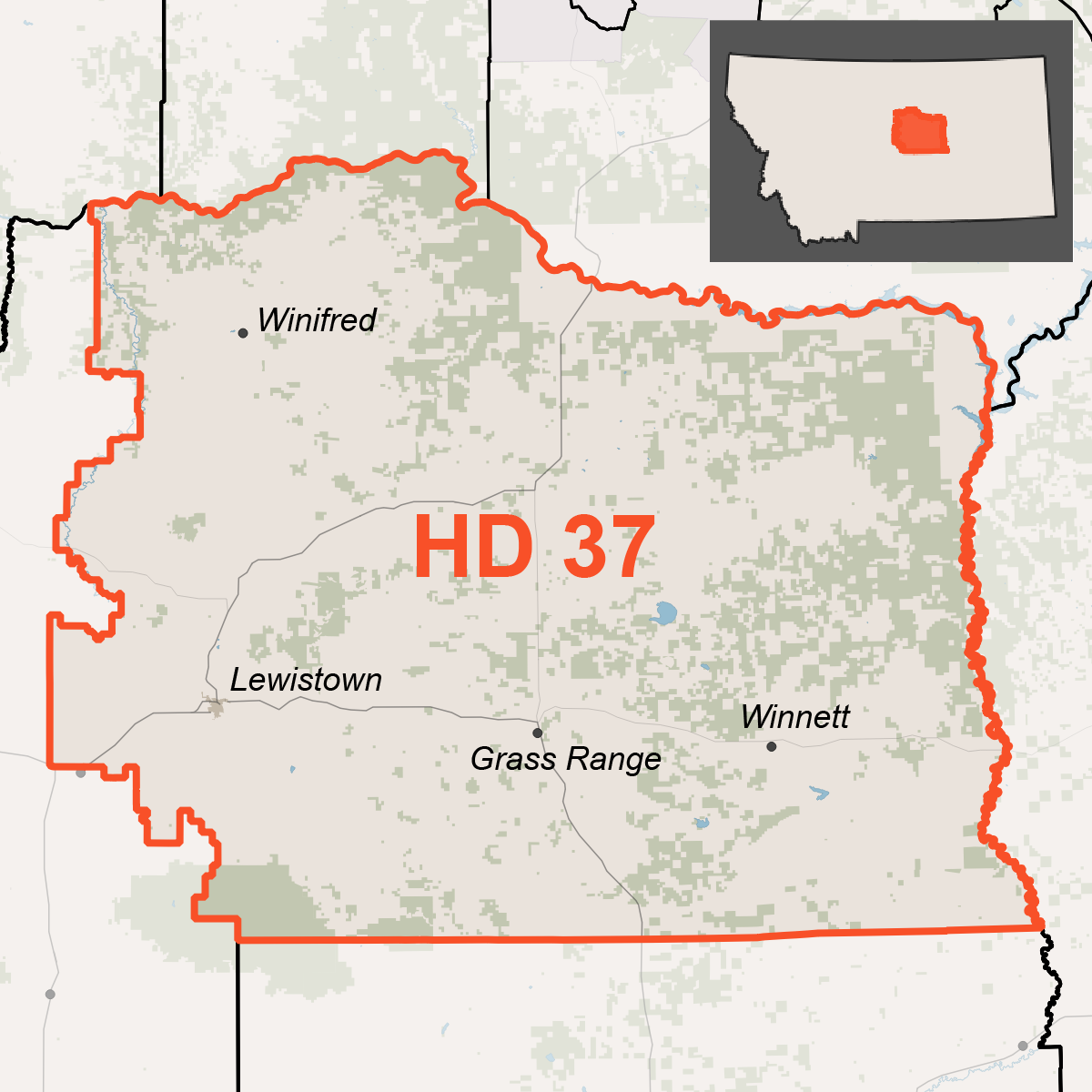 Map of House District 37