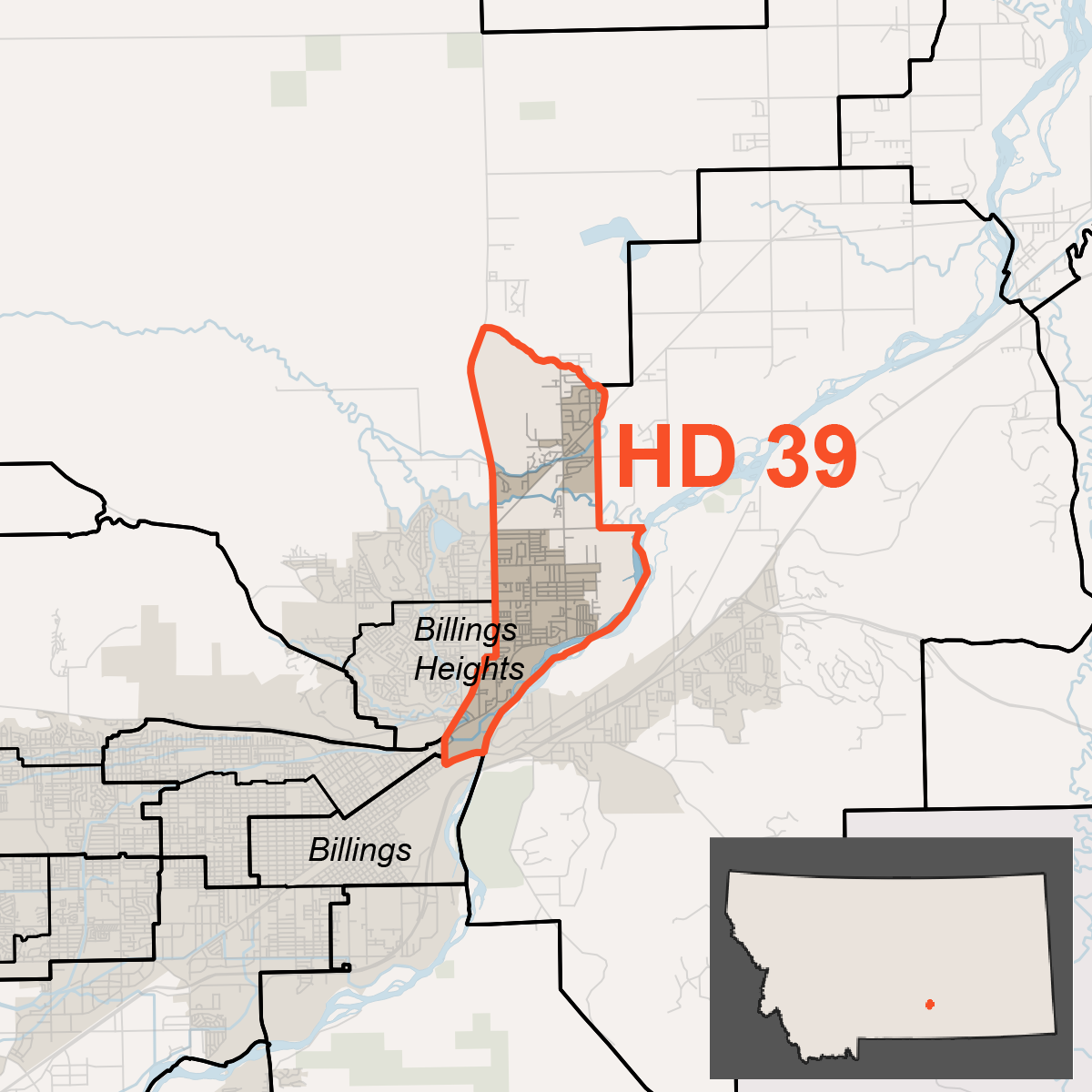 Map of House District 39
