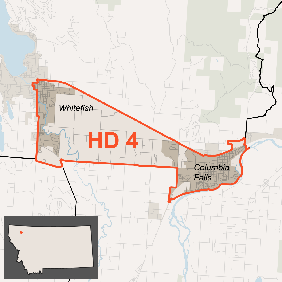 Map of House District 4