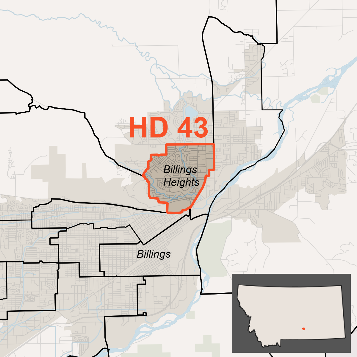 Map of House District 43