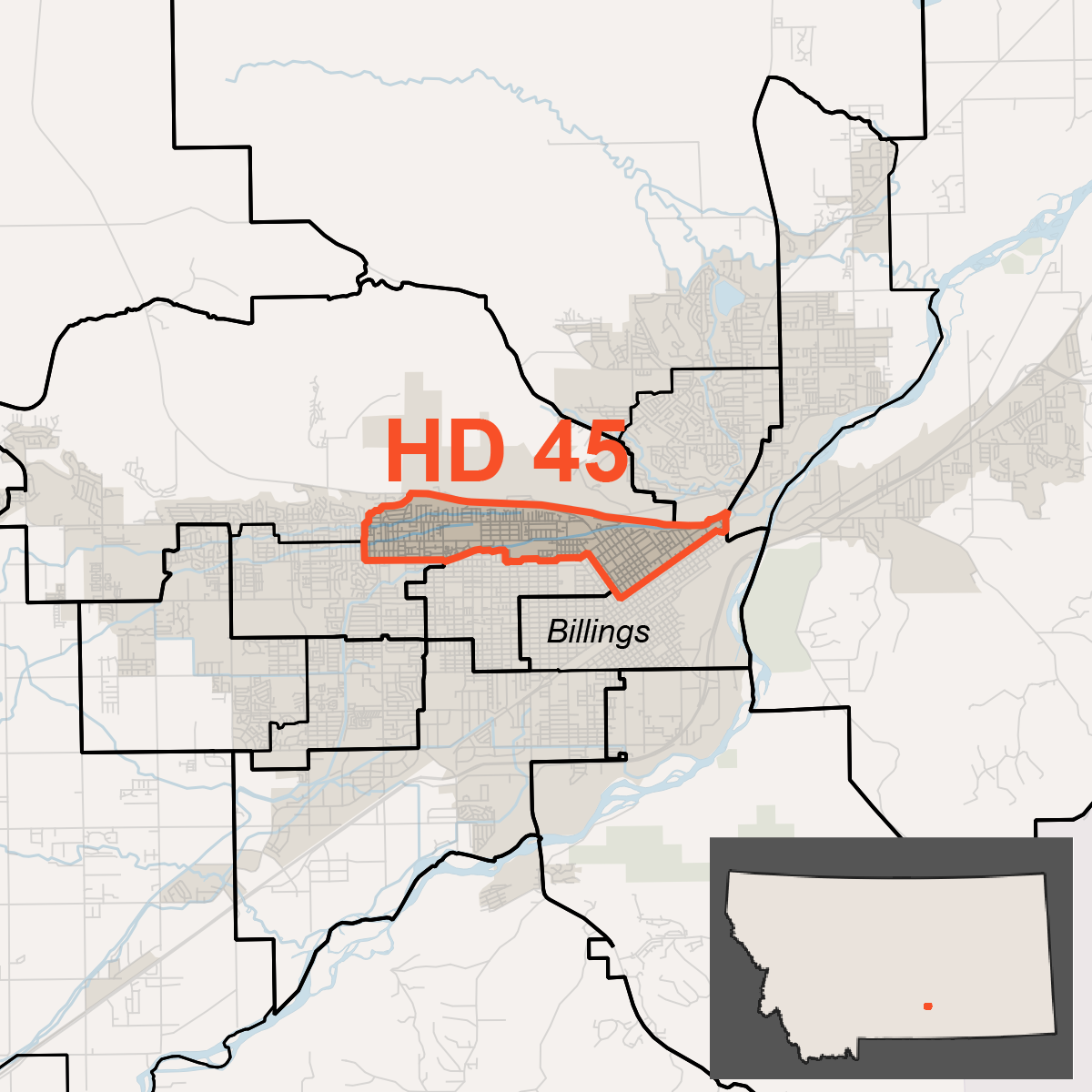 Map of House District 45