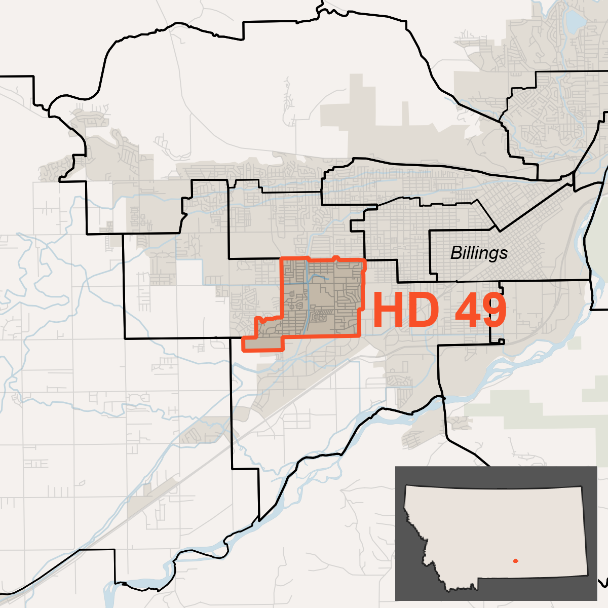 Map of House District 49