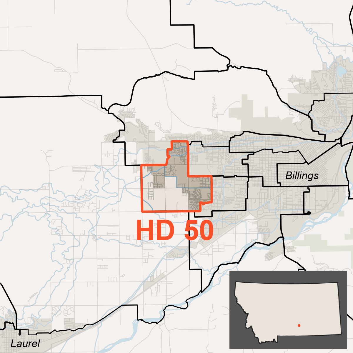 Map of House District 50