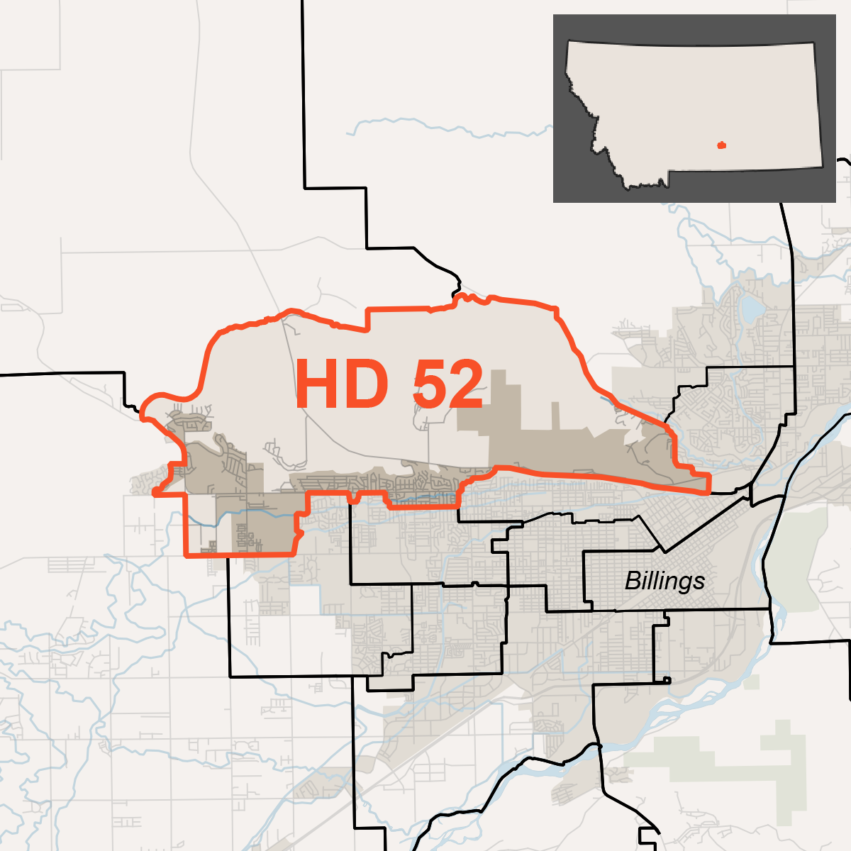 Map of House District 52