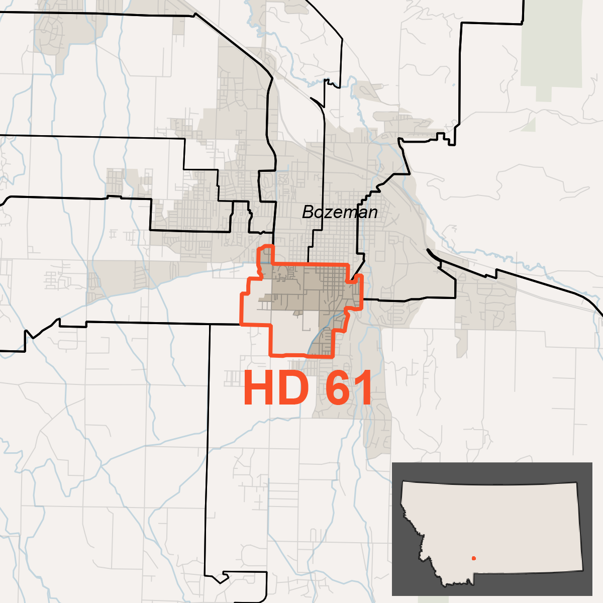 Map of House District 61