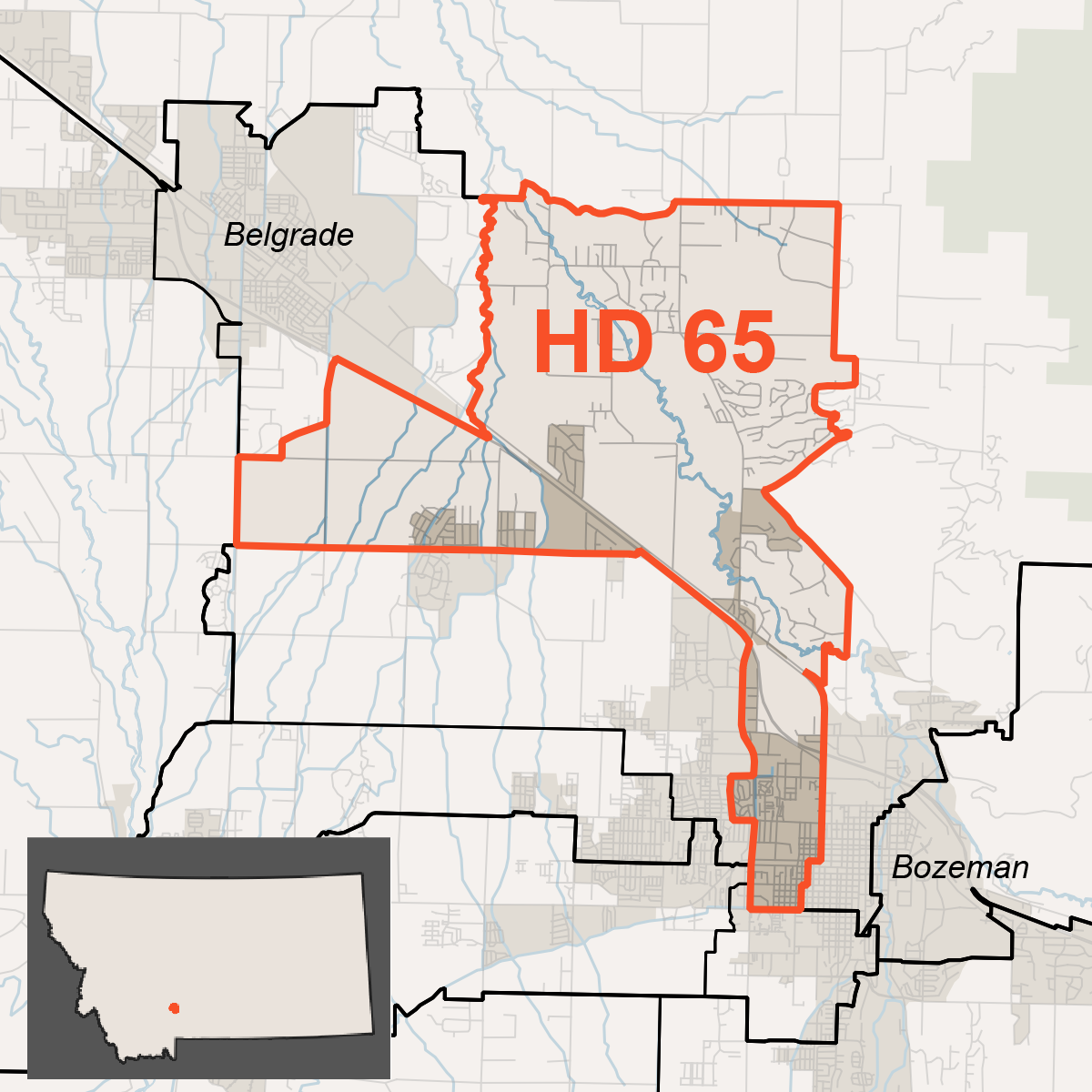 Map of House District 65