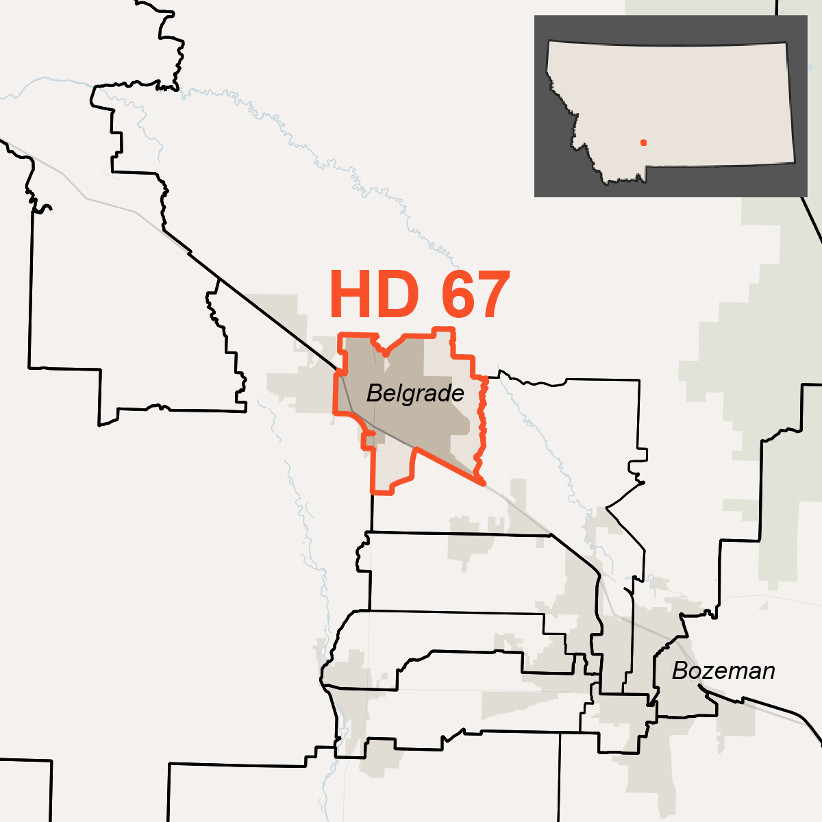 Map of House District 67