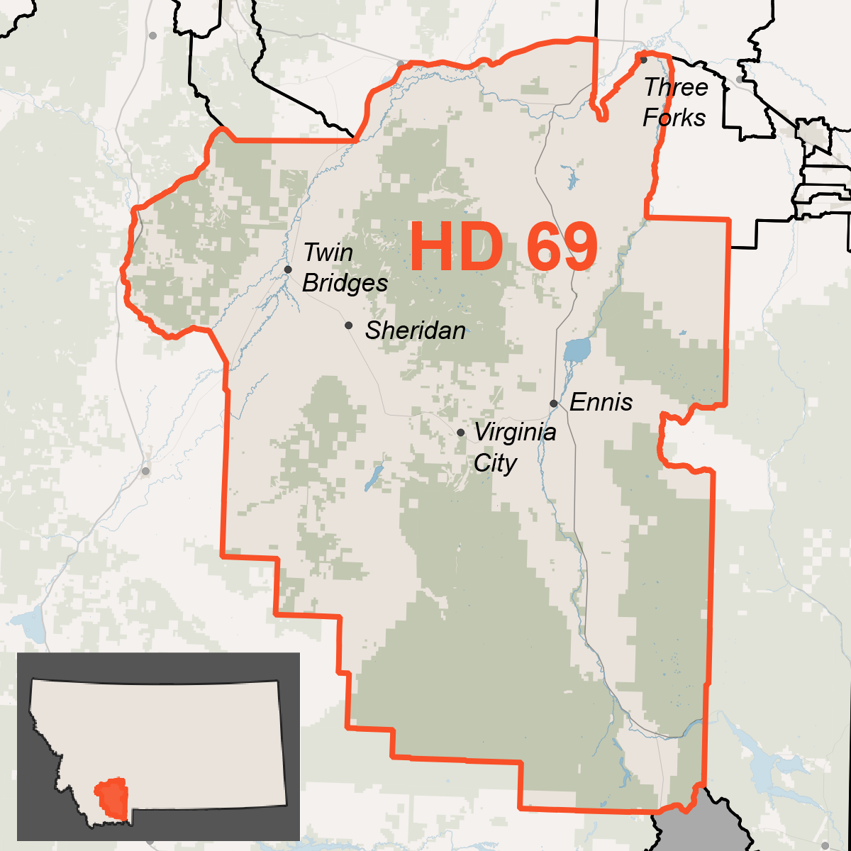 Map of House District 69