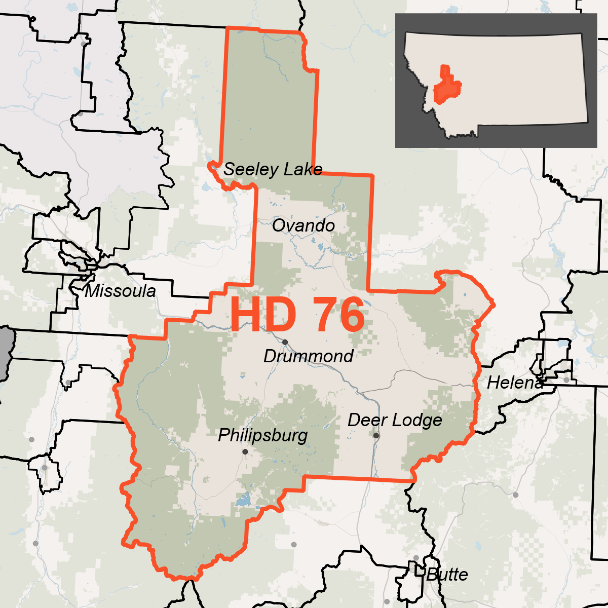 Map of House District 76