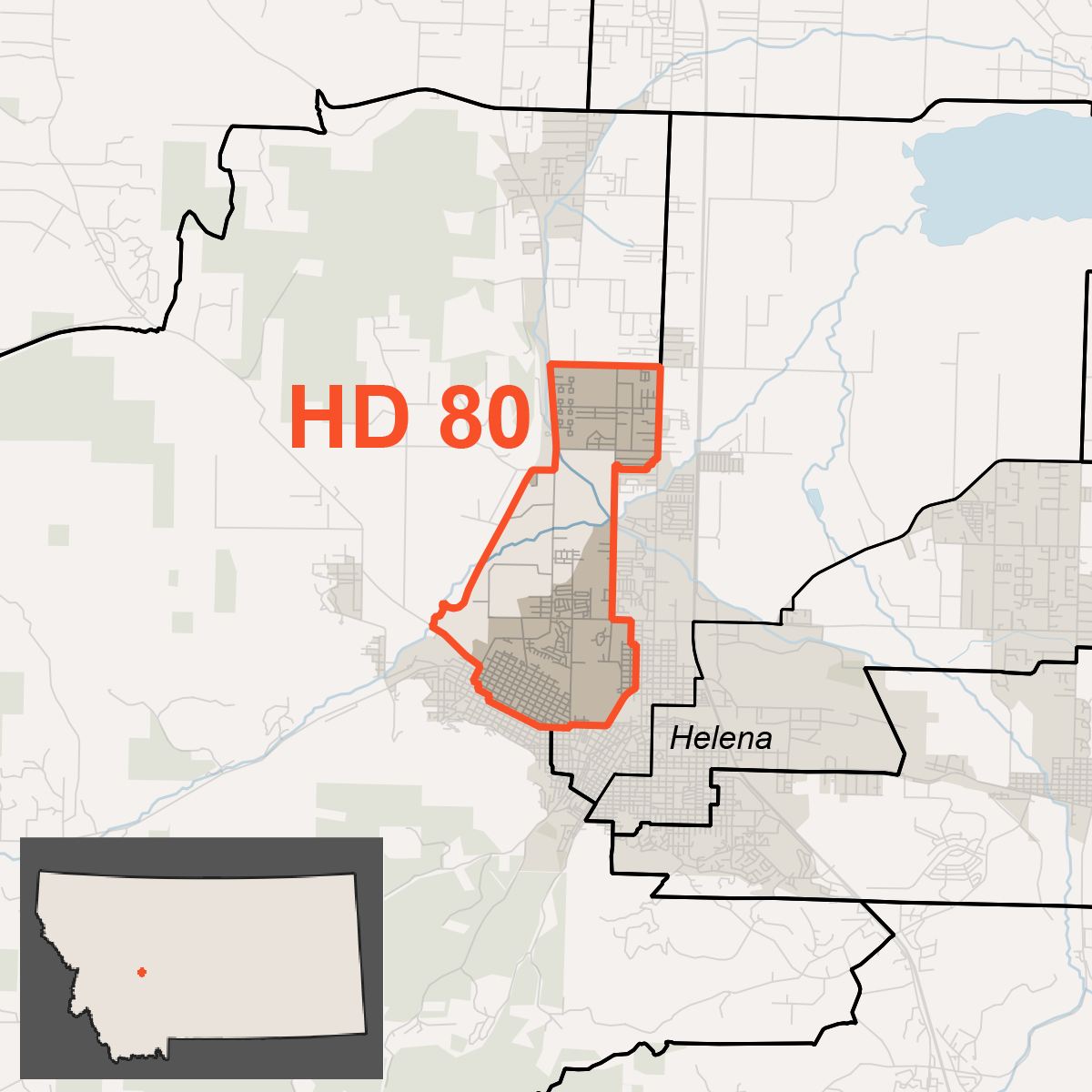 Map of House District 80