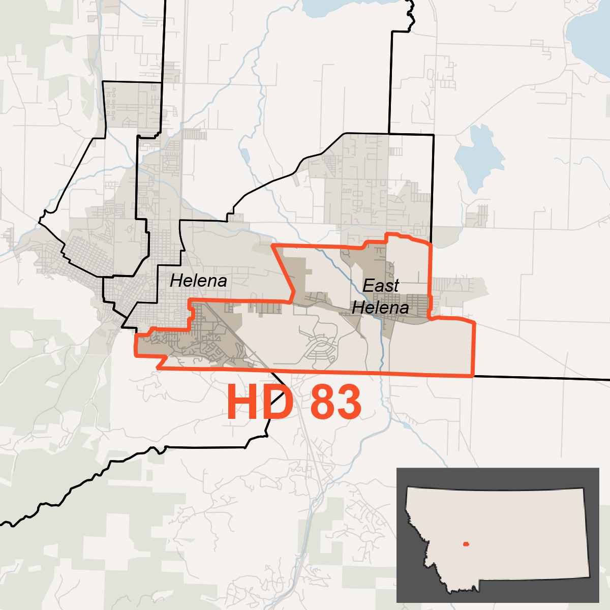 Map of House District 83