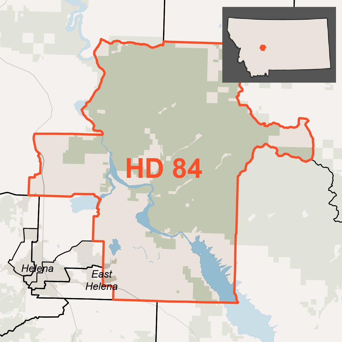 Map of House District 84