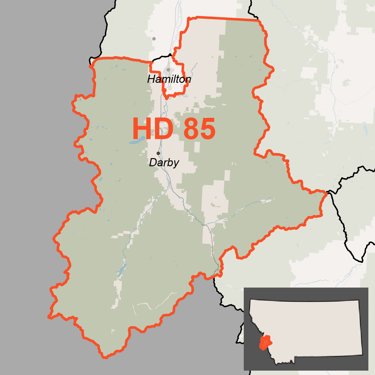 Map of House District 85