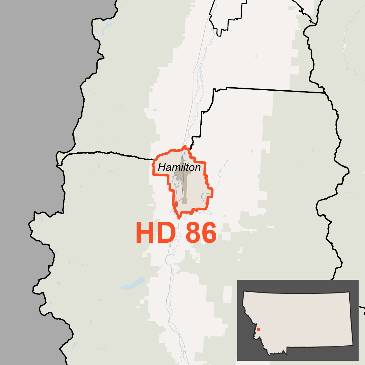 Map of House District 86
