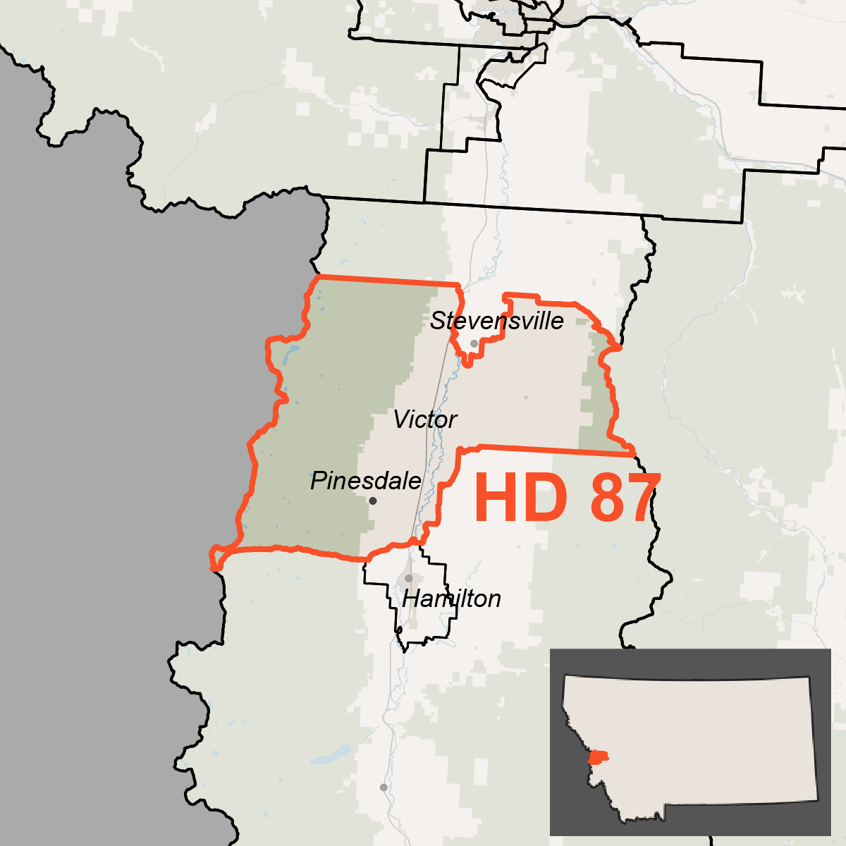 Map of House District 87