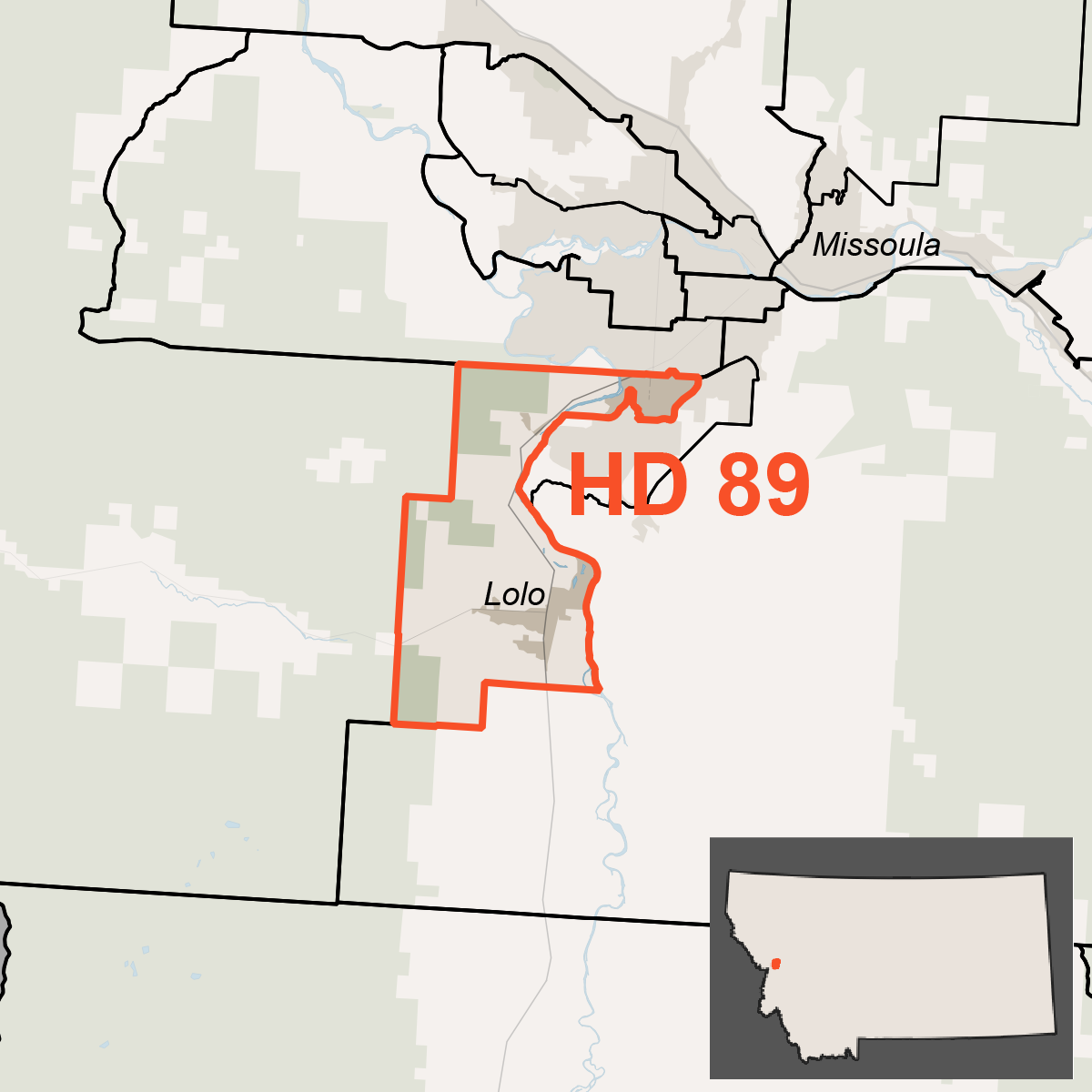 Map of House District 89