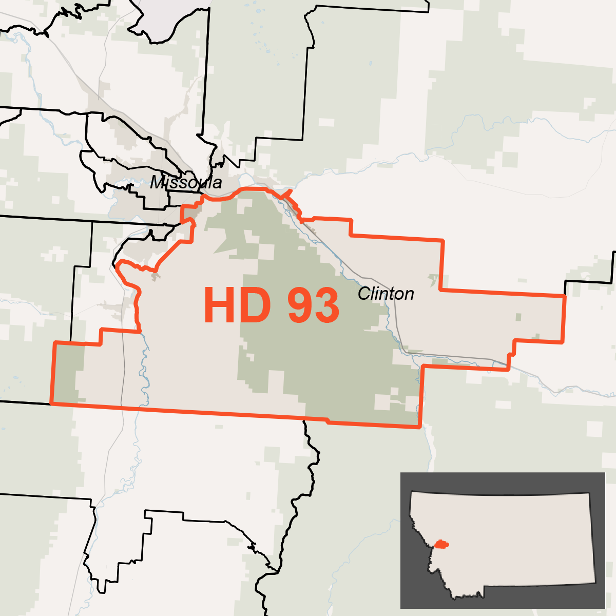 Map of House District 93