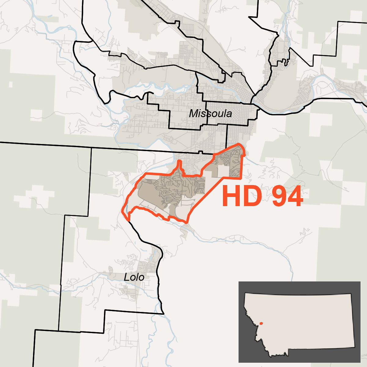 Map of House District 94