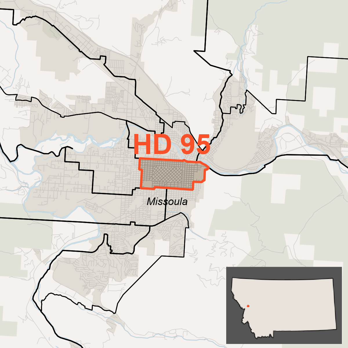Map of House District 95