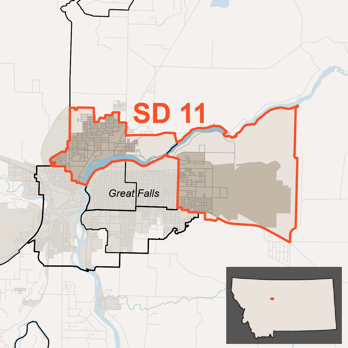 Map of SD 11