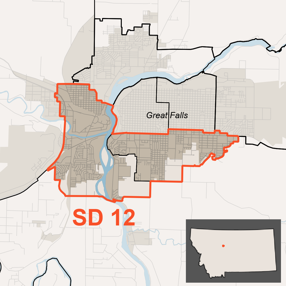 Map of SD 12