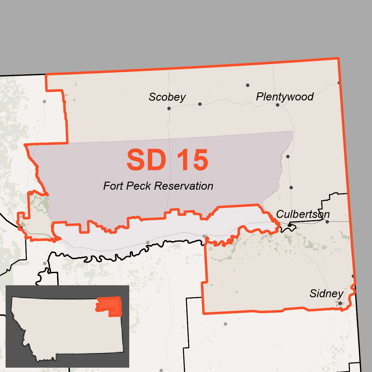 Map of Senate District 15