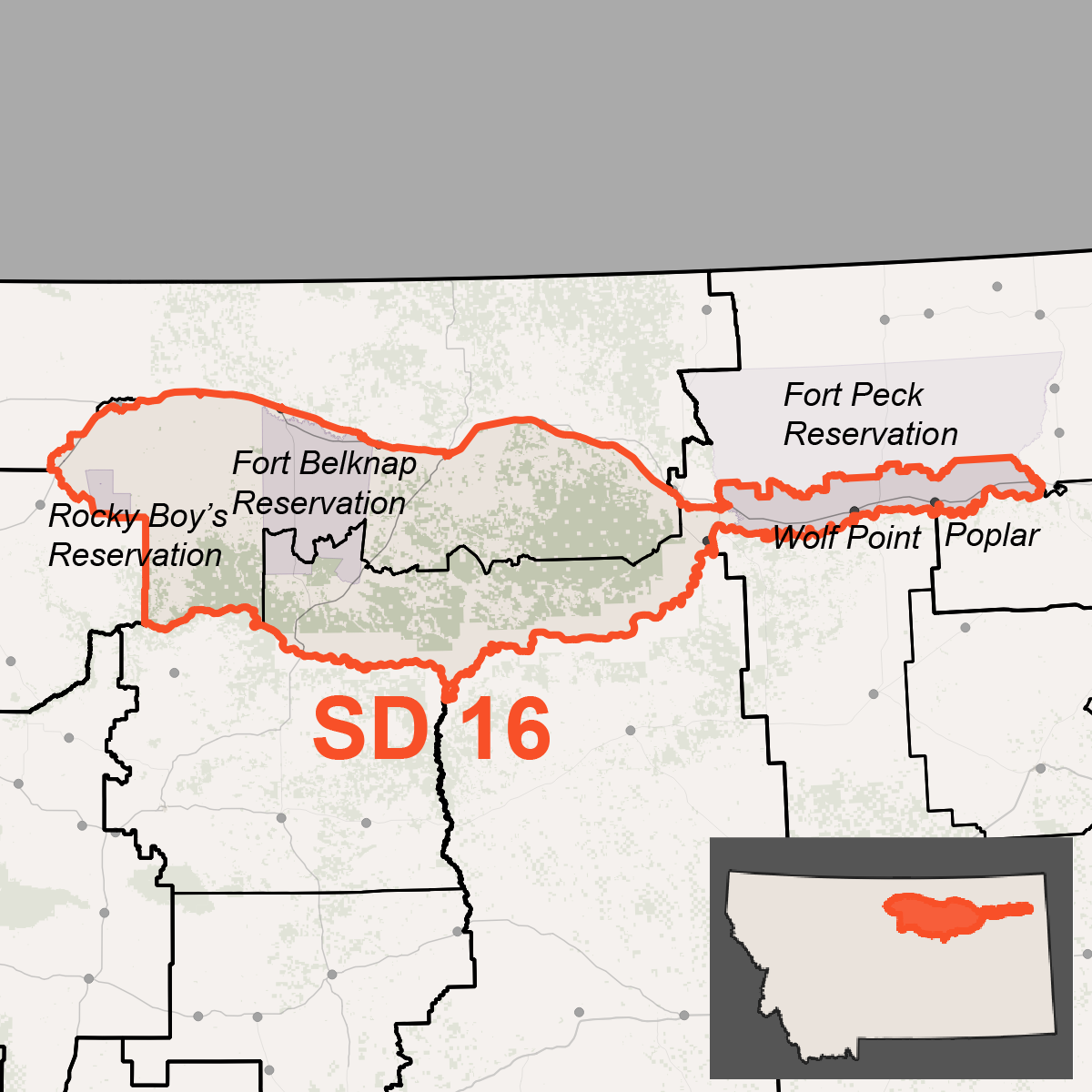 Map of SD 16