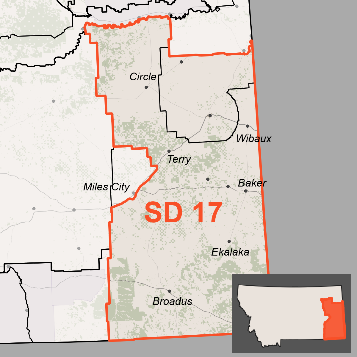 Map of Senate District 17