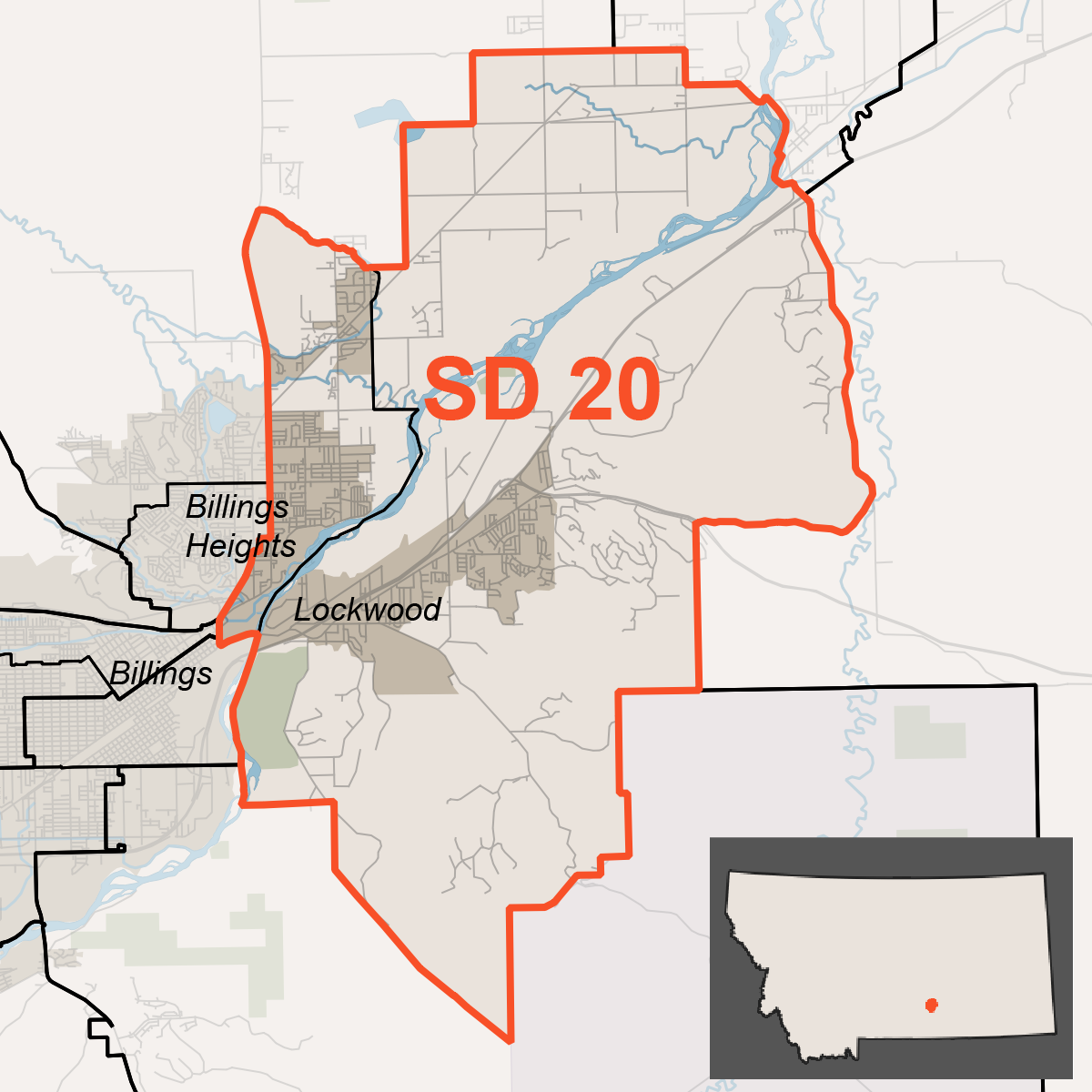 Map of Senate District 20