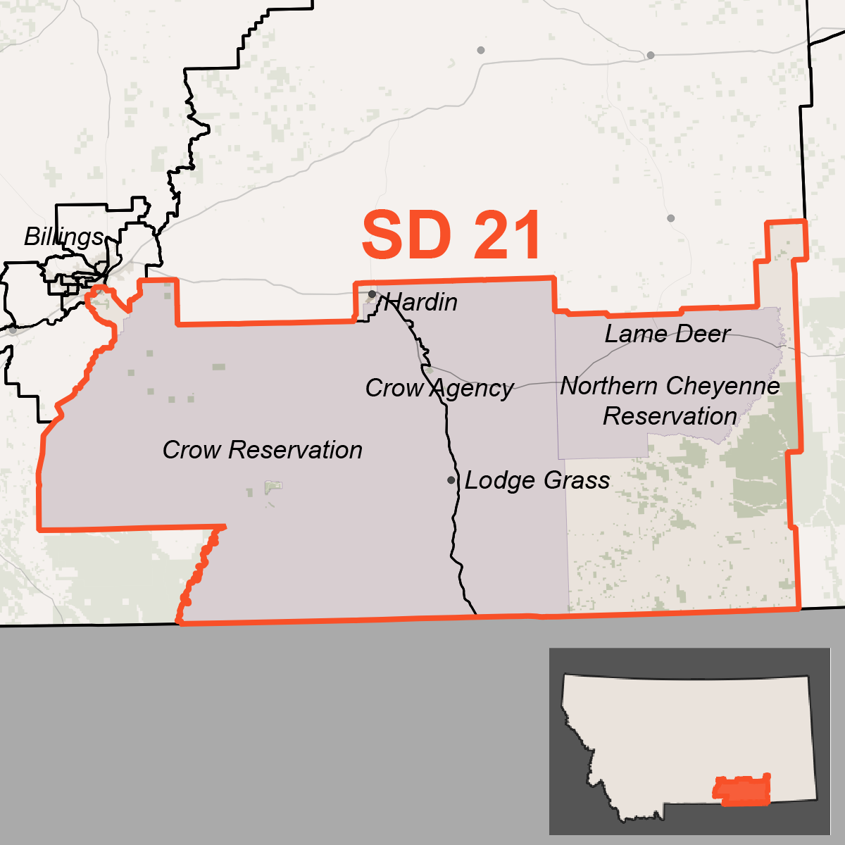 Map of Senate District 21