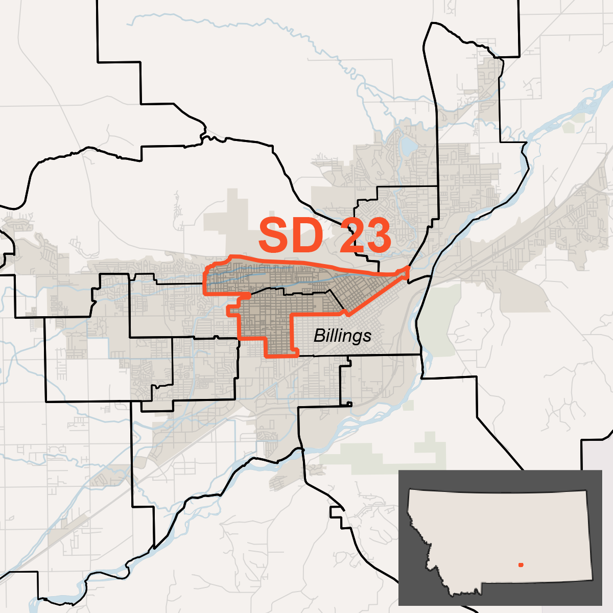 Map of SD 23