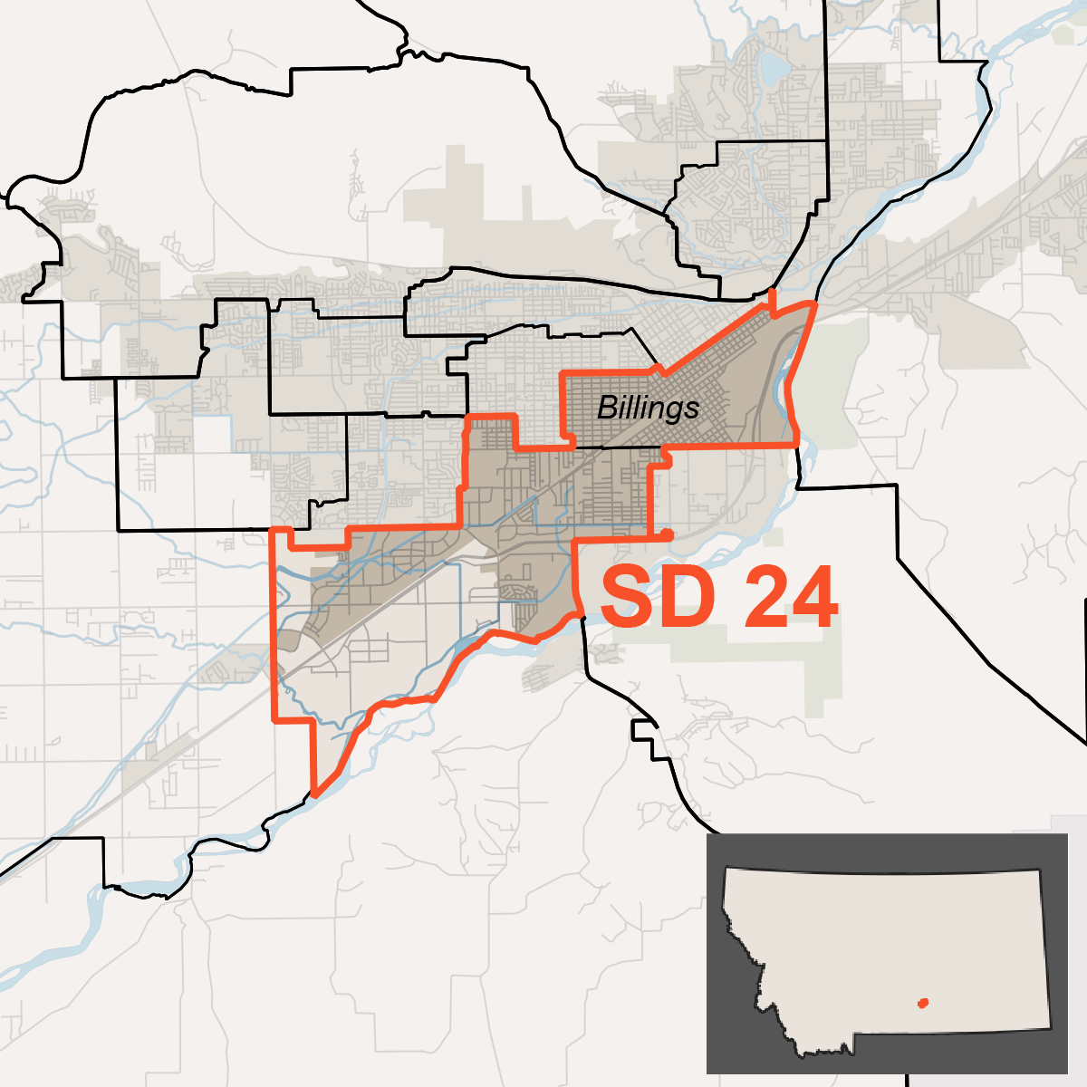 Map of Senate District 24