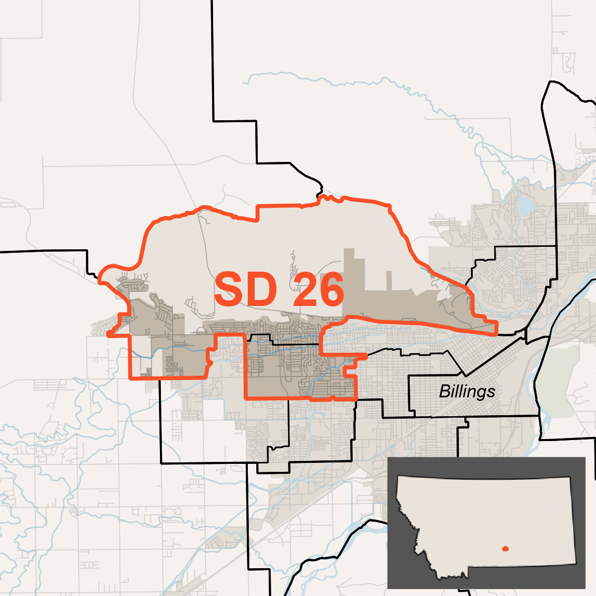 Map of Senate District 26