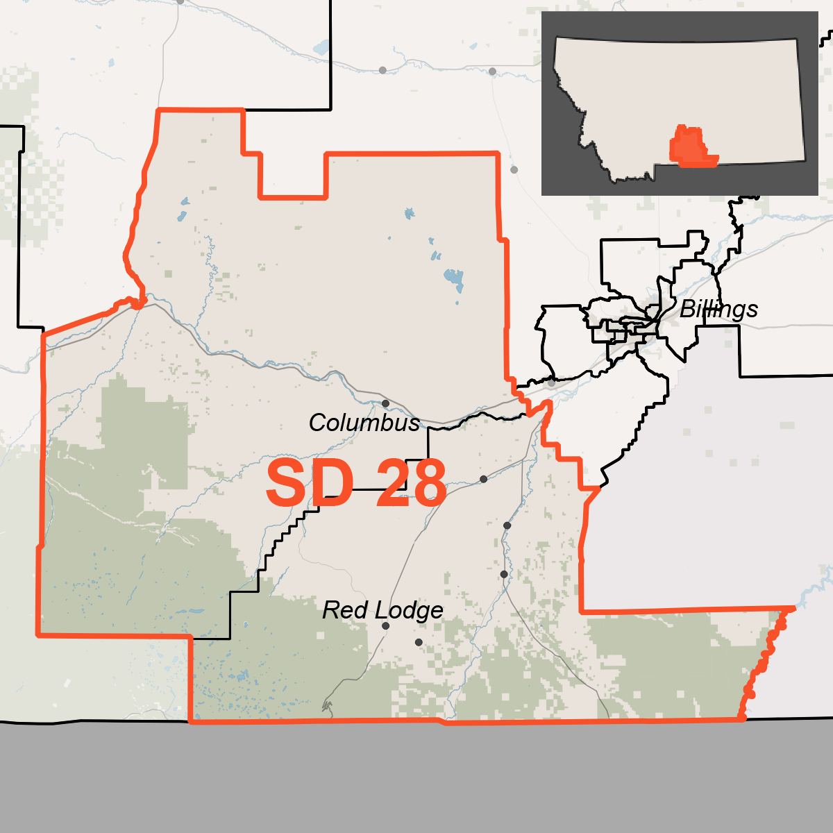 Map of SD 28