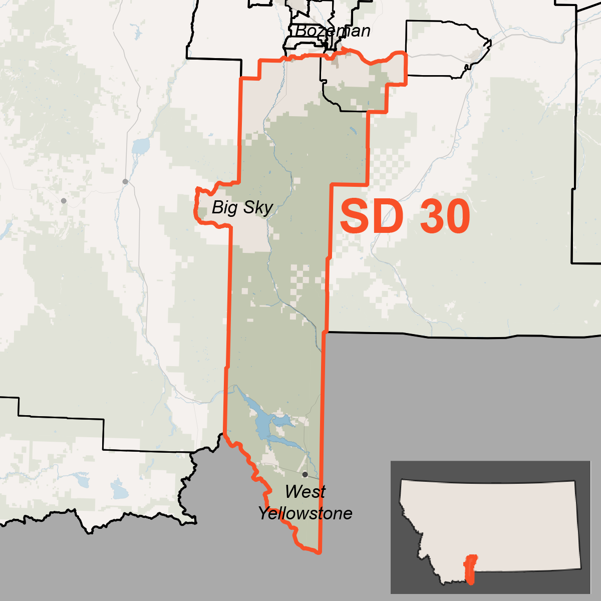 Map of Senate District 30