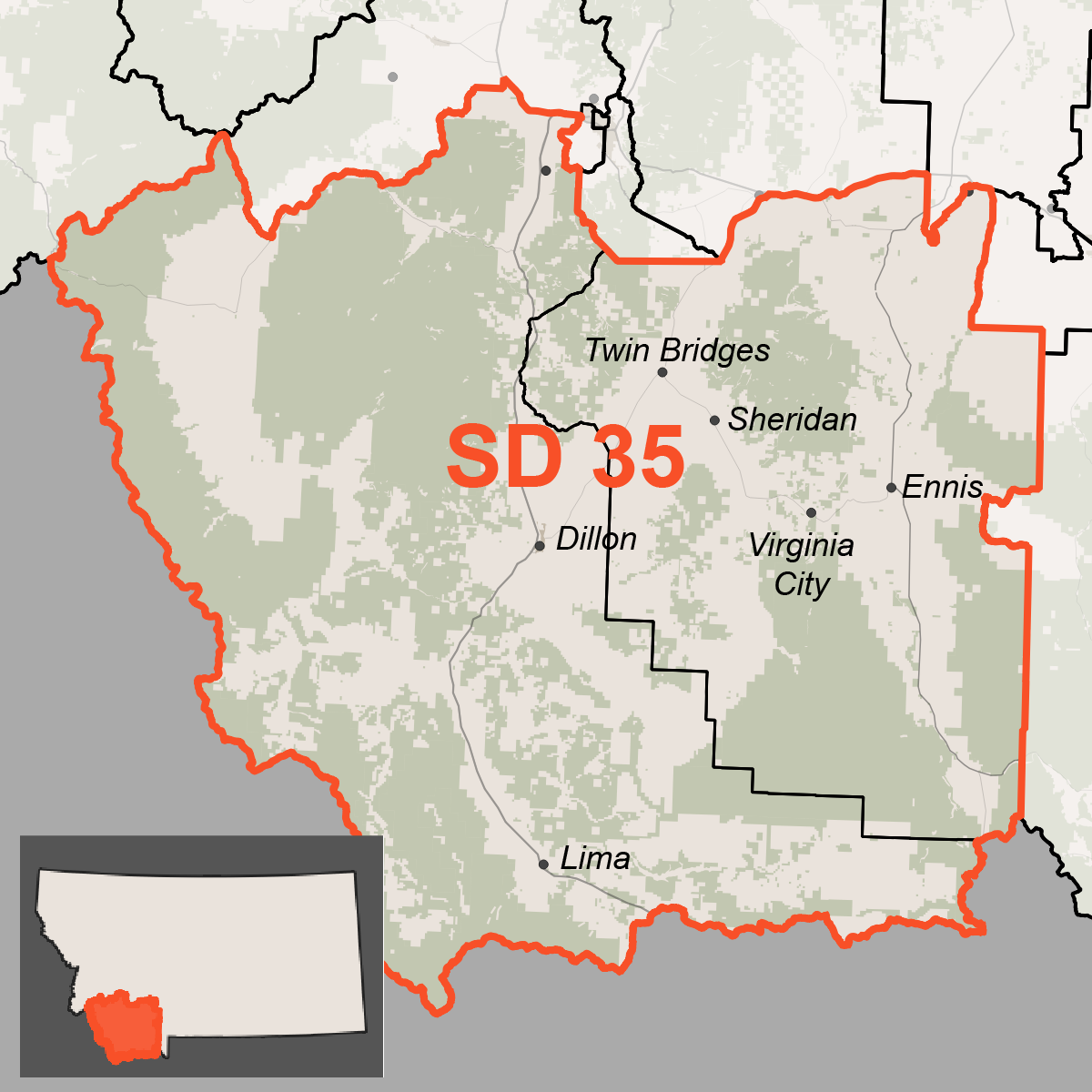 Map of Senate District 35