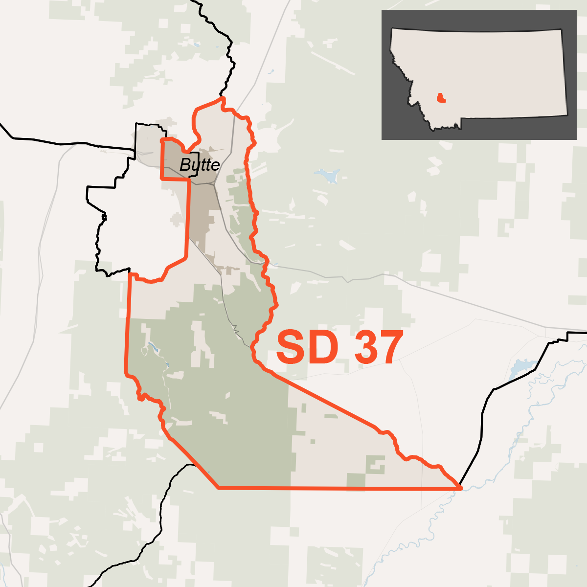 Map of Senate District 37