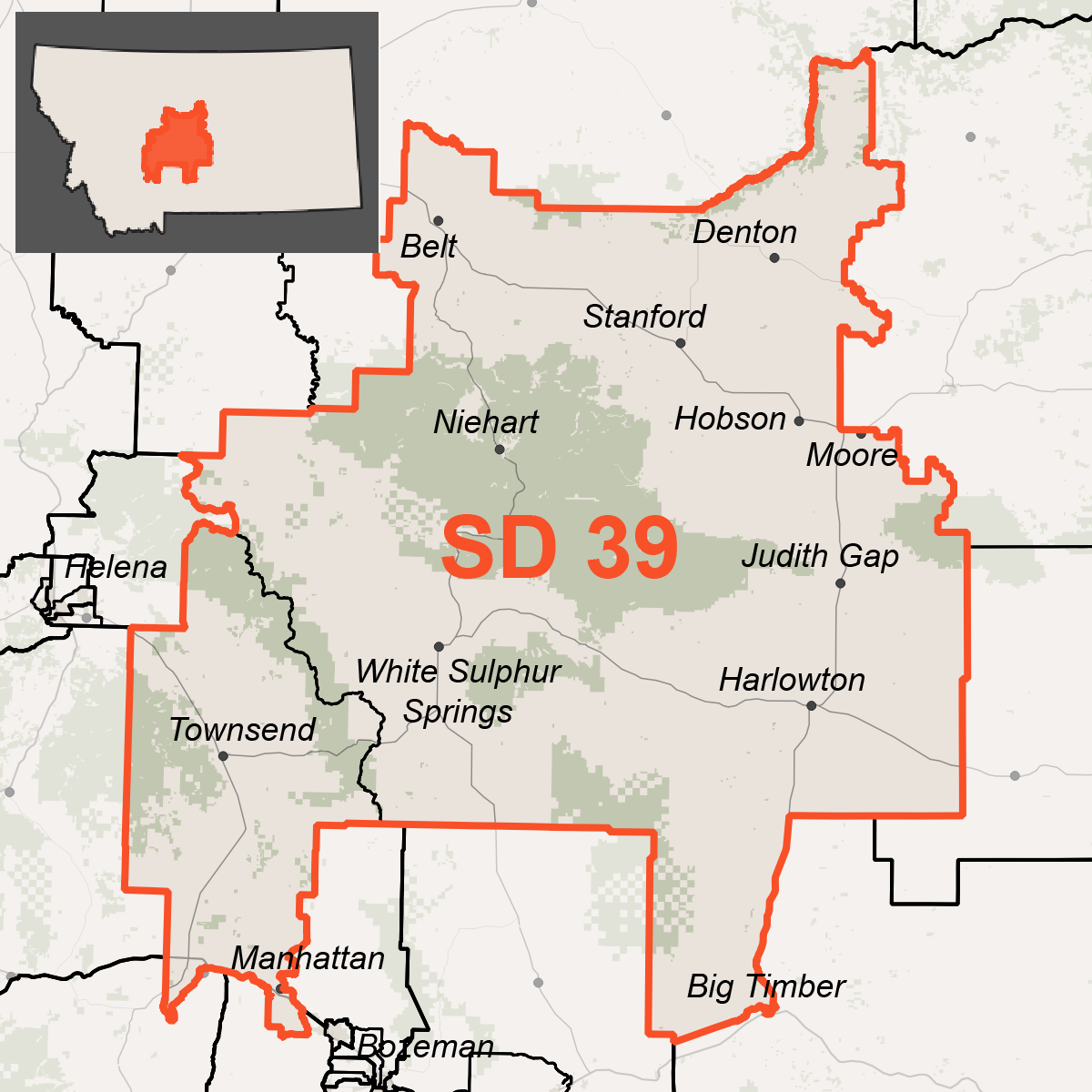 Map of Senate District 39