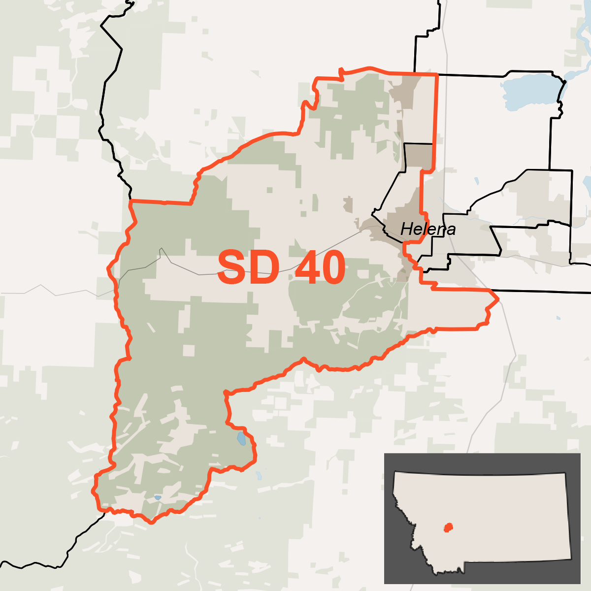 Map of Senate District 40