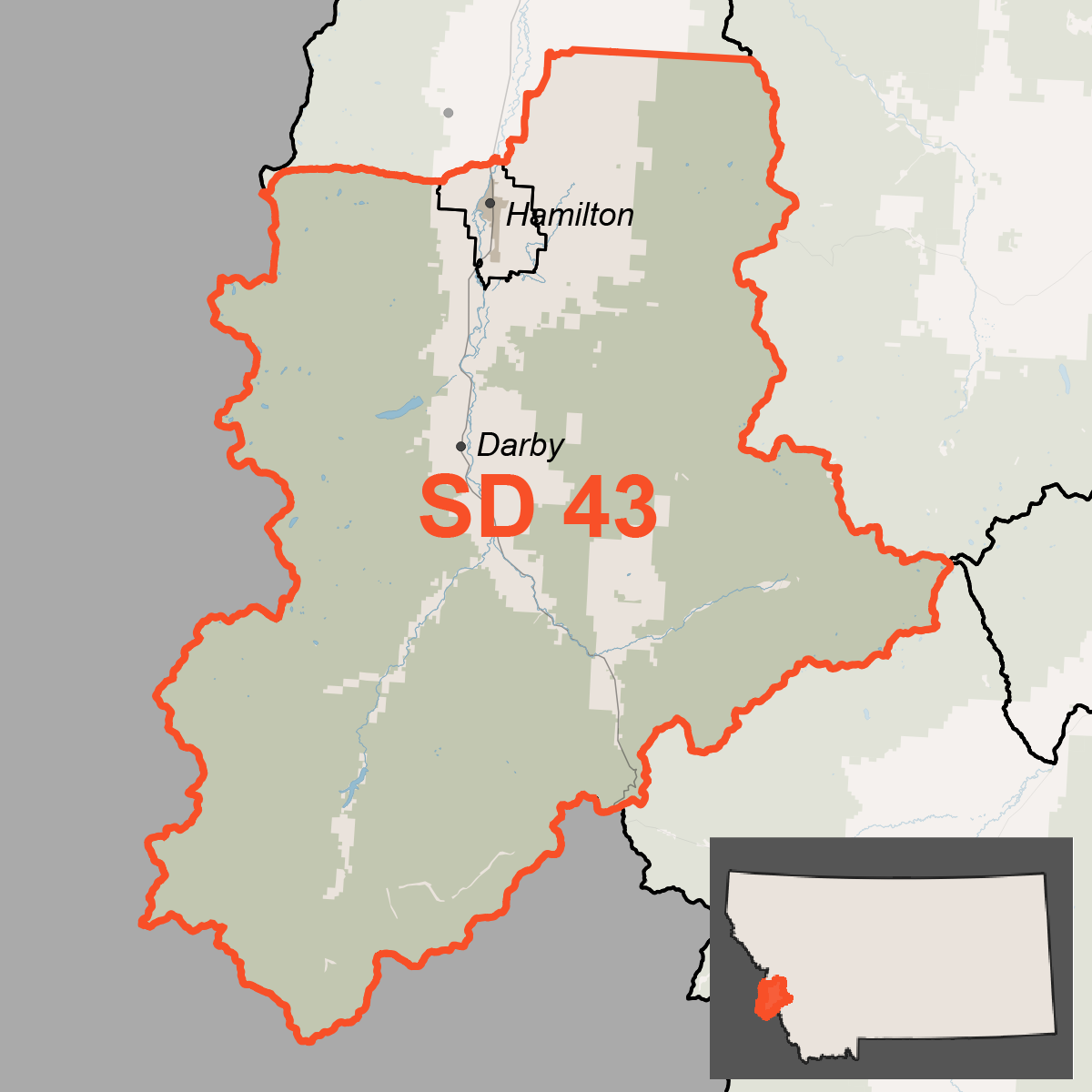 Map of SD 43