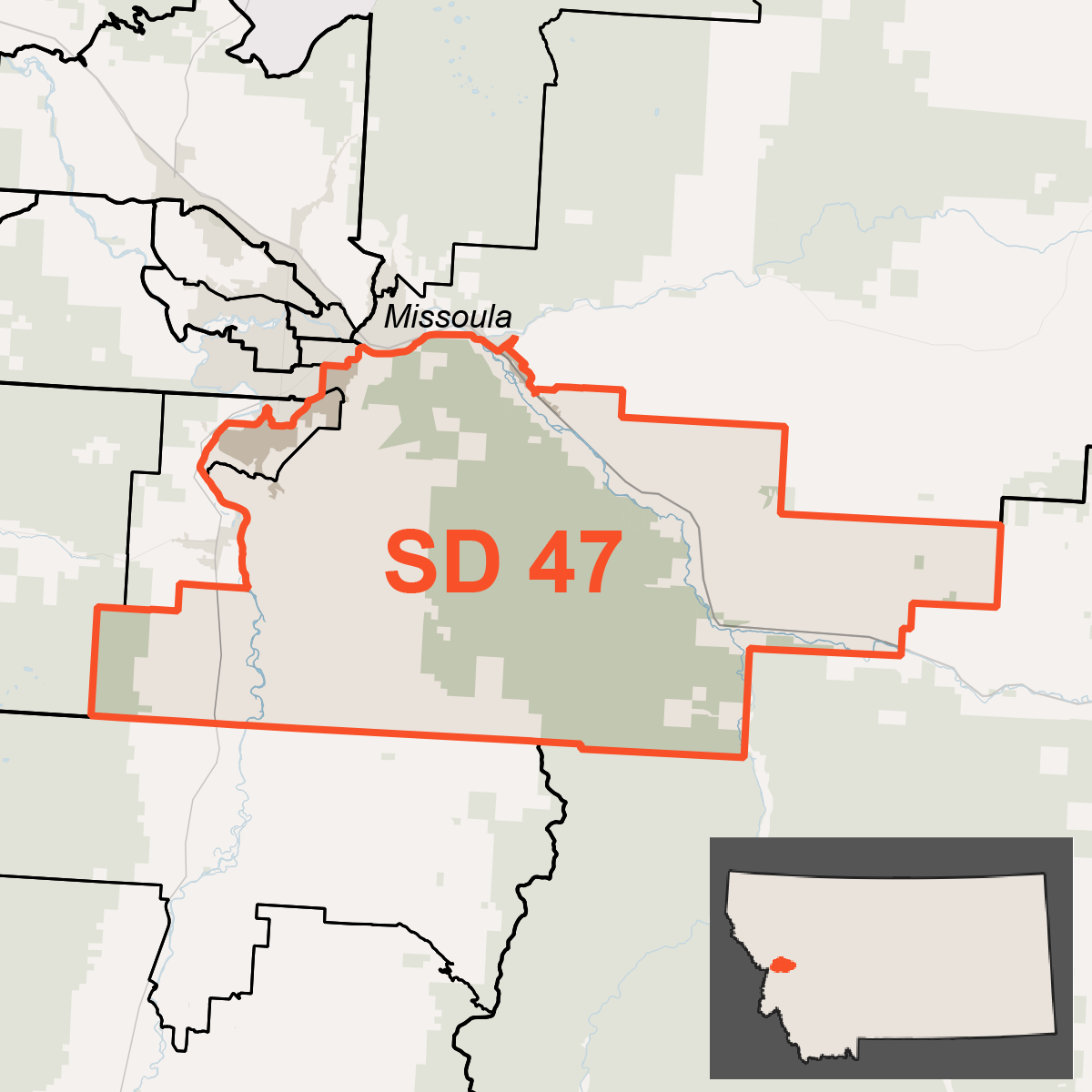 Map of Senate District 47