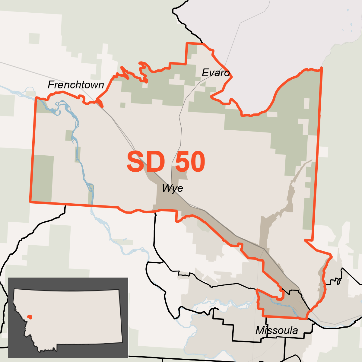 Map of SD 50