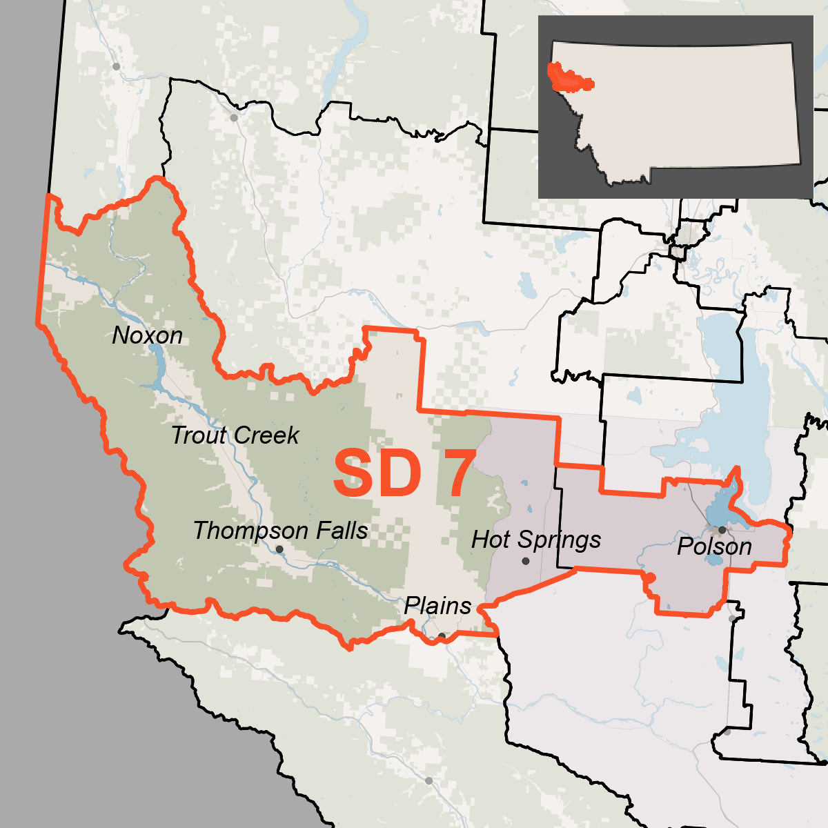 Map of Senate District 7