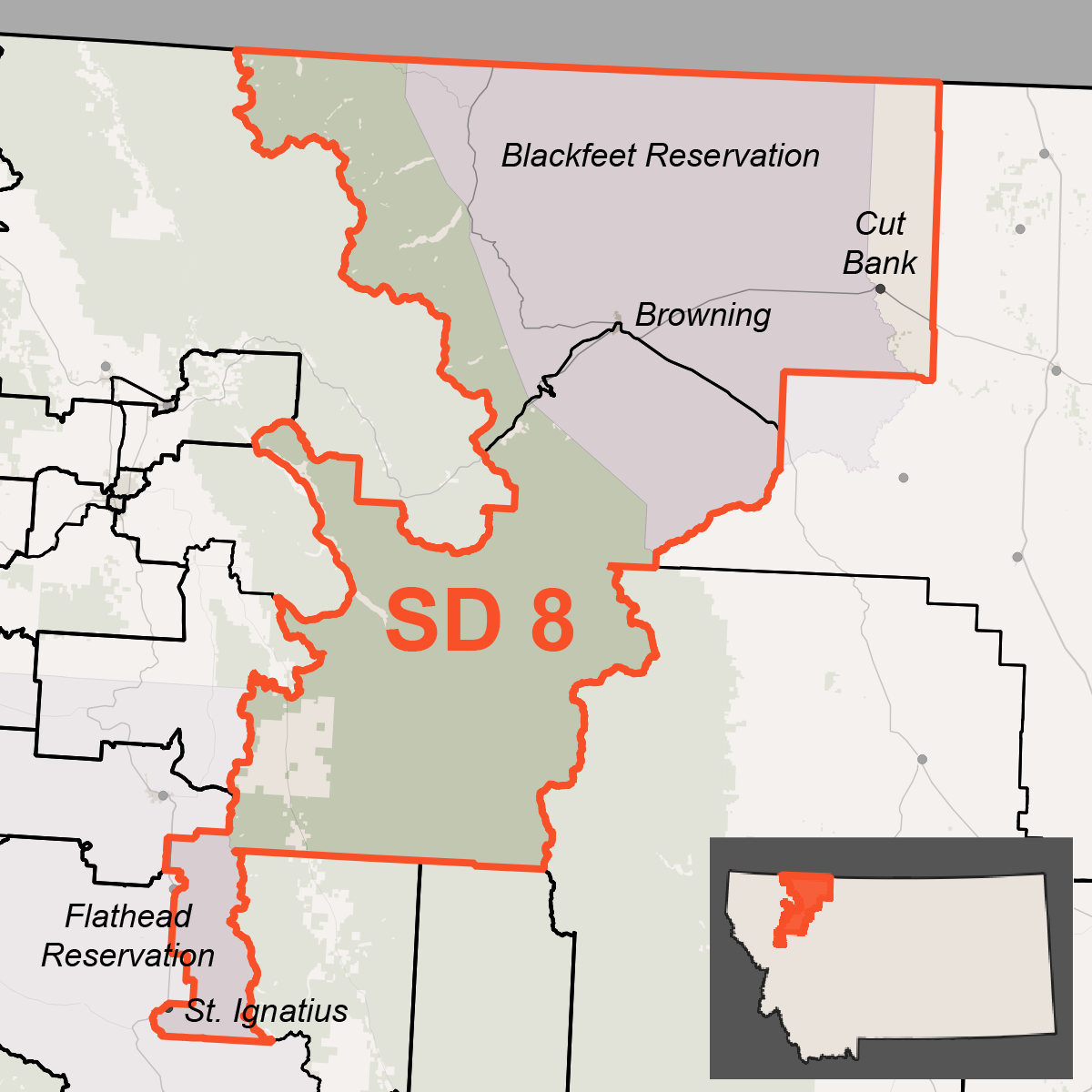 Map of SD 8